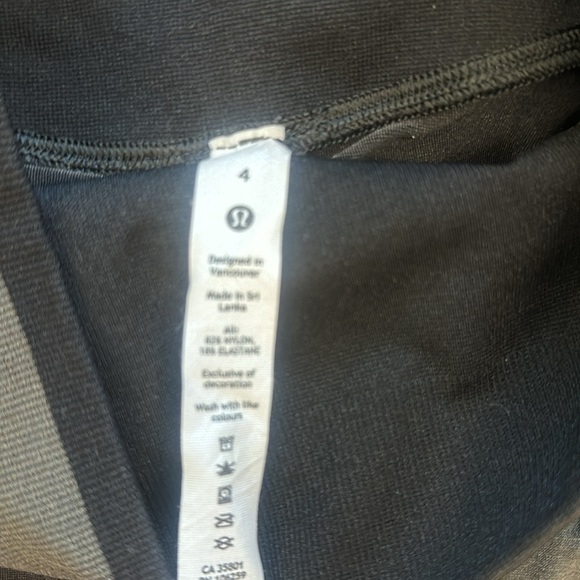 Lululemon Seamless High rise Training leggings Graphite Gray size 4 - Picture 2 of 8